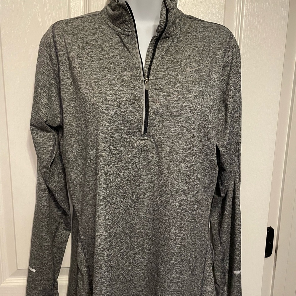 Nike Running 1/4 zip long sleeve shirt.